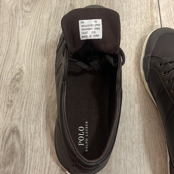 Polo Ralph Lauren Men’s size 10 Dark Brown shoes NWT - Picture 7 of 7